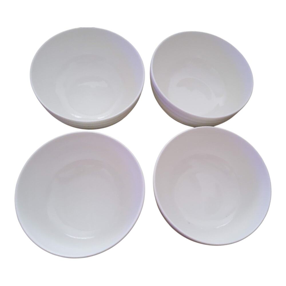 Mikasa Ciera Swirl Bone China 6" Cereal Bowl Translucent Ivory Country‎ Set 4